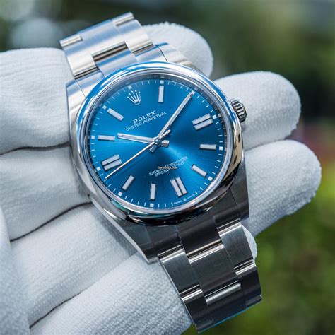 rolex oyster perpetual 41 blue|Rolex Oyster Perpetual blue price.